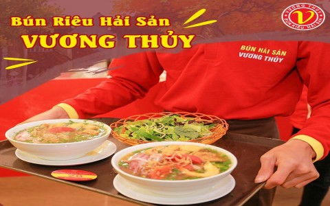 Bún riêu hải sản Vương Thủy – Đơn giản mà ngon.